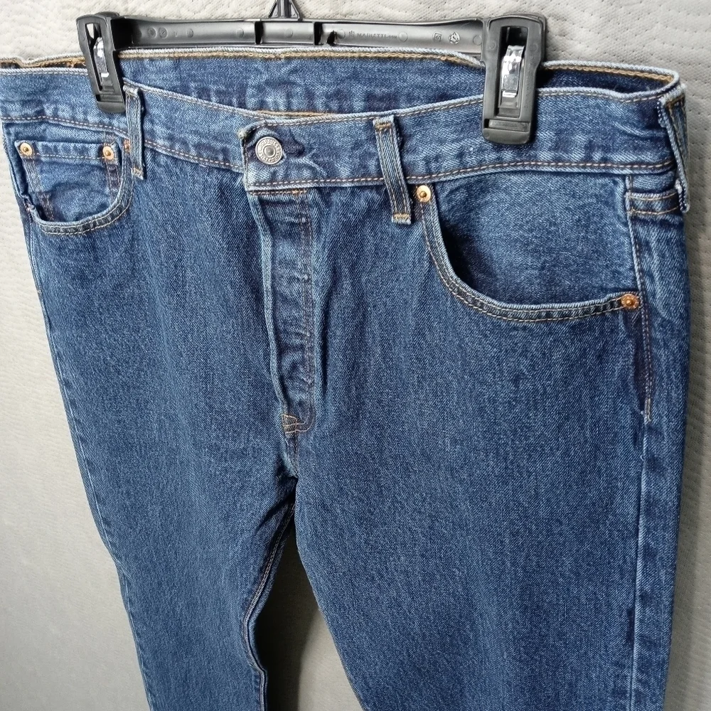 Levi's 501xx men's button fly blue jeans sz 36x34. 300 7pm